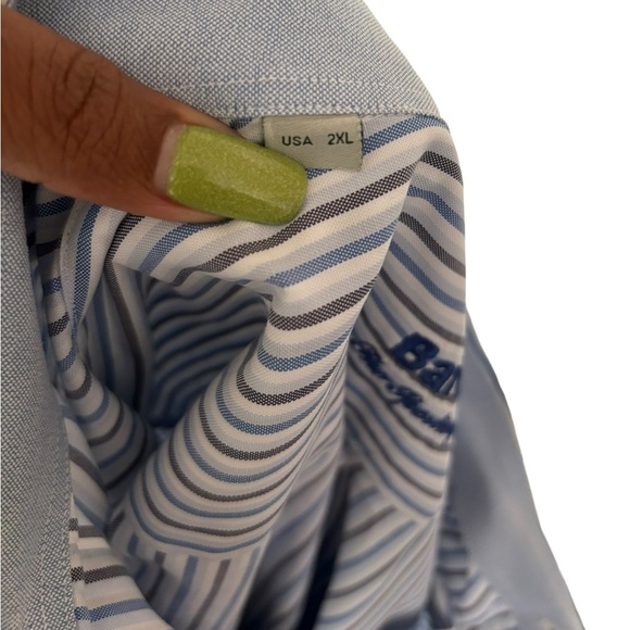 Barbour Stripped Oxford Button Down Long Sleeve Men’s Size 2XL Tailored Fit - Picture 6 of 12